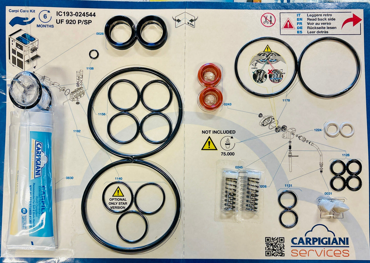 Tune-Up Kit for UF 920 P/SP 6-Month Kit | IC193-024544